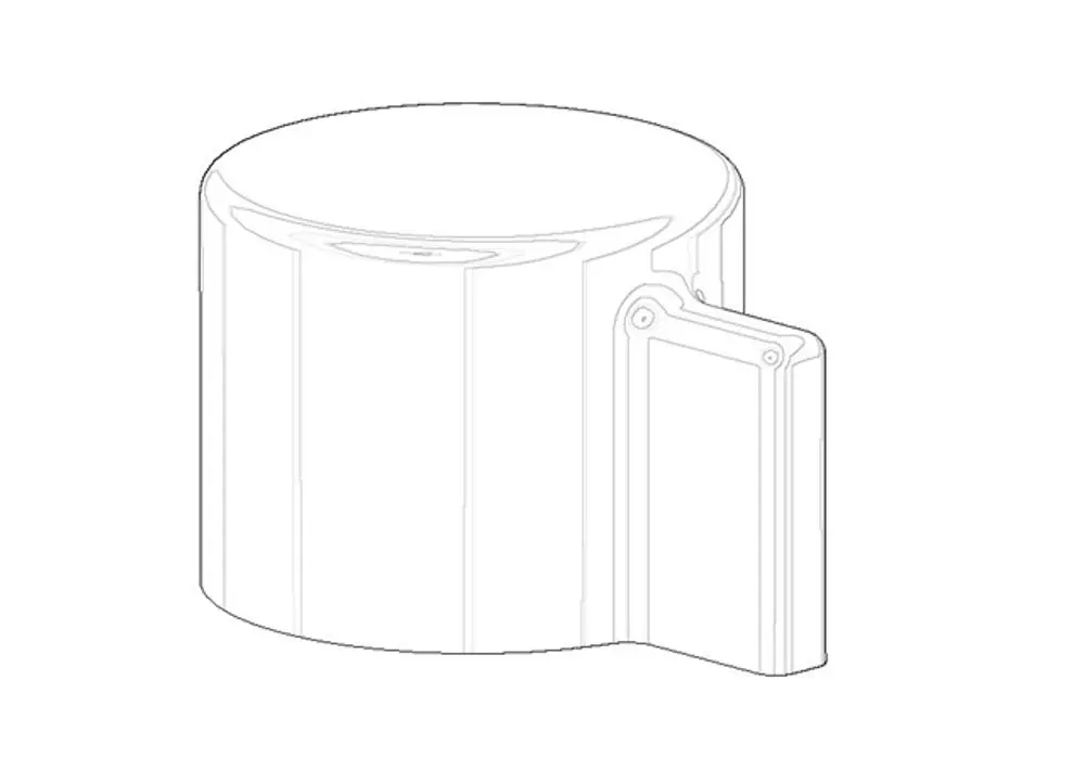 DORNBRACHT Griff für Brausegarnitur ERSATZTEILE 092098003 D. 31 x 25 mm Platin, 092098003-08 Galeriebild 1